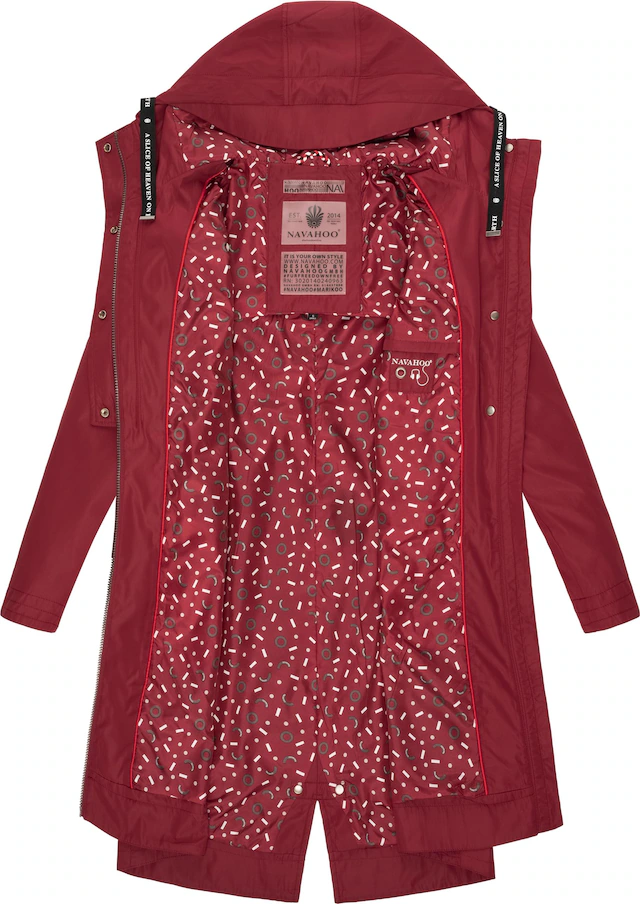 Navahoo Funktionsparka »Josinaa« mit Kapuze stylische Übergangs Outdoorjacke mit Kapuze