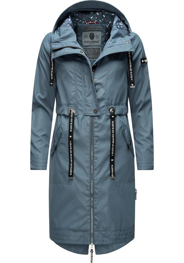 Navahoo Funktionsparka »Josinaa« mit Kapuze stylische Übergangs Outdoorjacke mit Kapuze