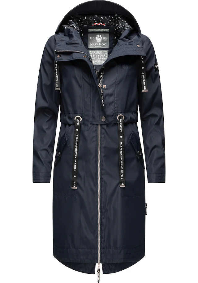 Navahoo Funktionsparka »Josinaa« mit Kapuze stylische Übergangs Outdoorjacke mit Kapuze