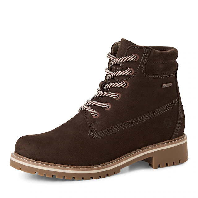 Tamaris Winterboots , Blockabsatz, Schnürstiefelette mit DUO-TEX Ausstattung