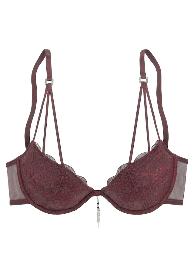 LASCANA Push-up-BH », BH mit Bügel, Spitzen-BH, als Dessous-Set kombinierbar« sexy Unterwäsche, sexy Dessous, Reizwäsche Damen