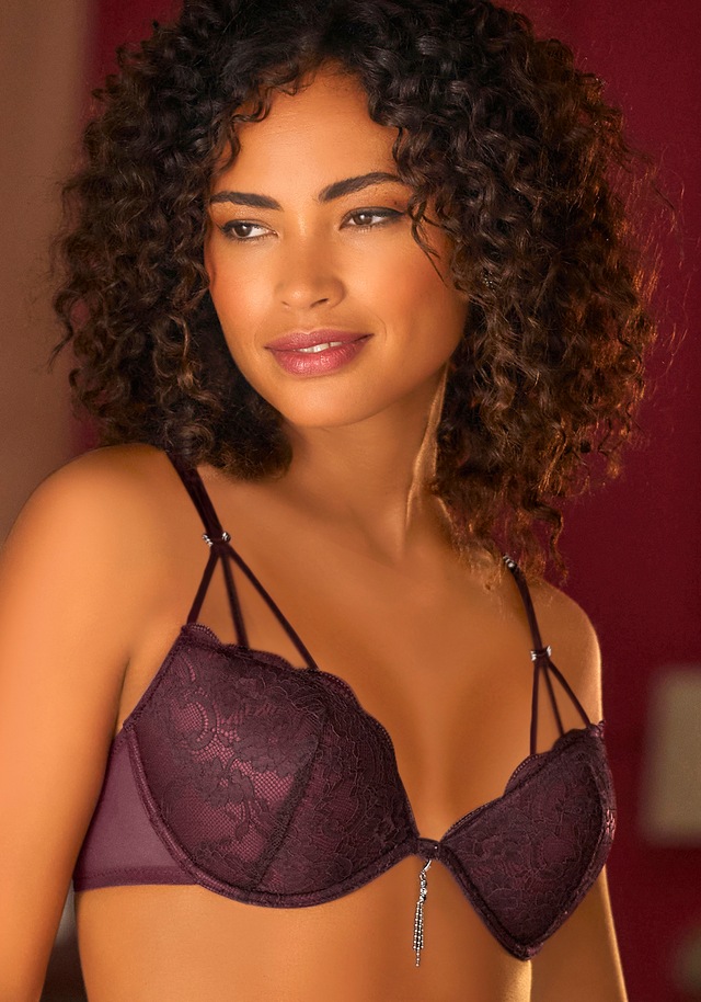 LASCANA Push-up-BH », BH mit Bügel, Spitzen-BH, als Dessous-Set kombinierbar« sexy Unterwäsche, sexy Dessous, Reizwäsche Damen