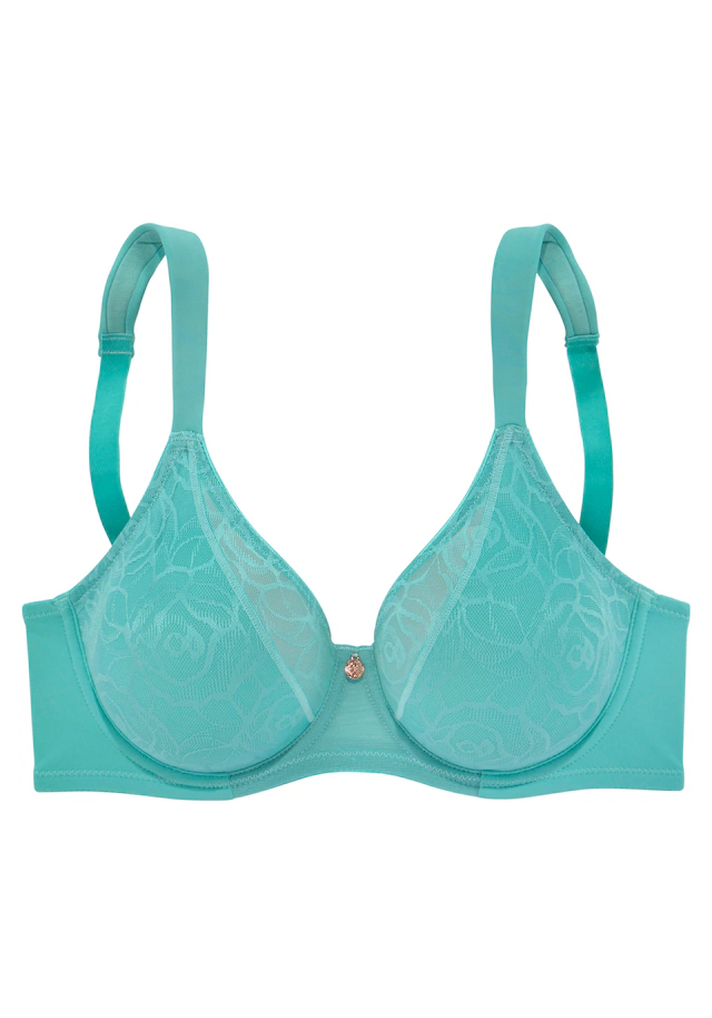 Nuance by Lascana Minimizer-BH », BH mit Bügel« mit breiten Trägern & Spitze, große Größen, bequemer BH