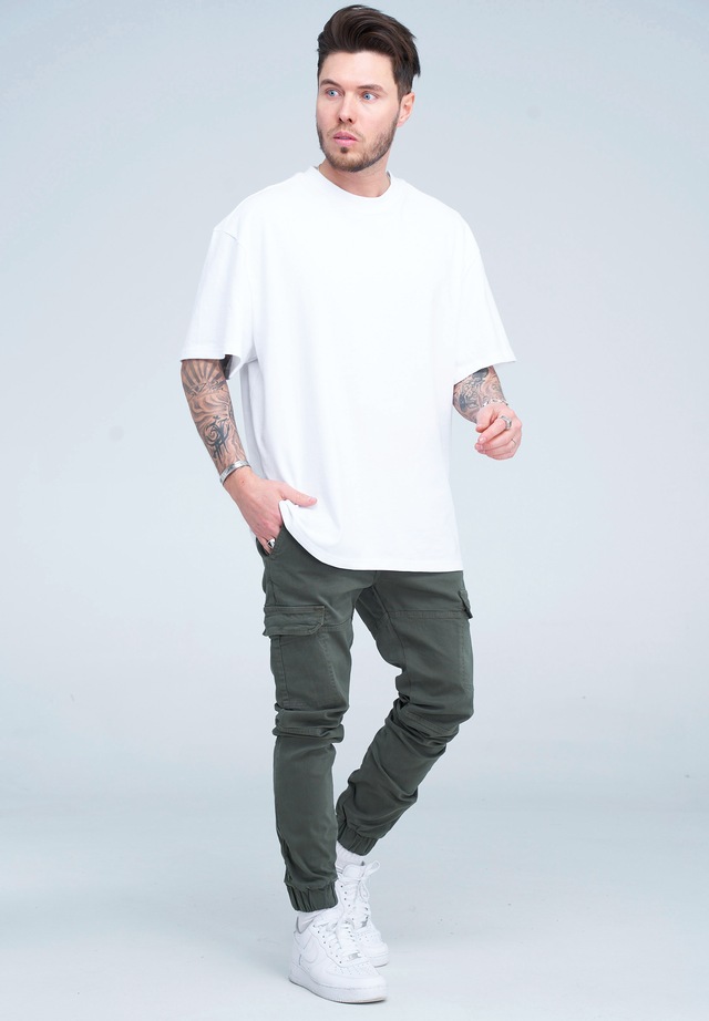 behype Cargohose »BHMattheo2« im Jogging-Design
