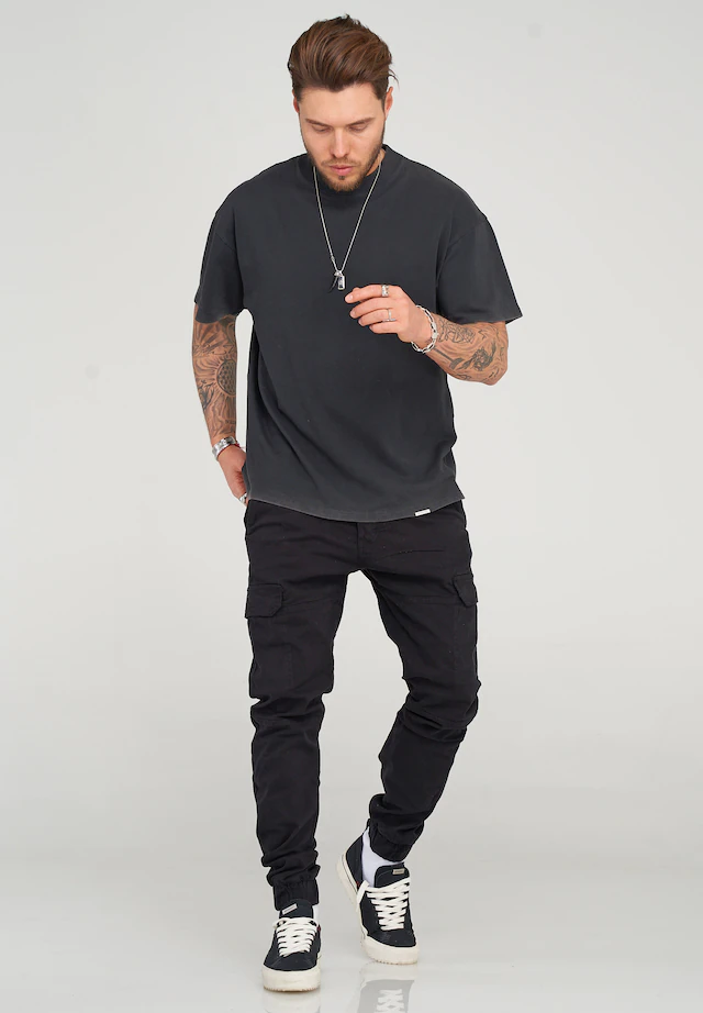 behype Cargohose »BHMattheo2« im Jogging-Design