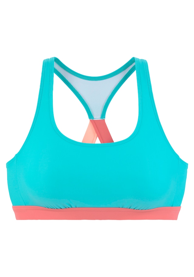 LASCANA ACTIVE Bustier-Bikini-Top »Janni« mit kontrastfarbenen Details