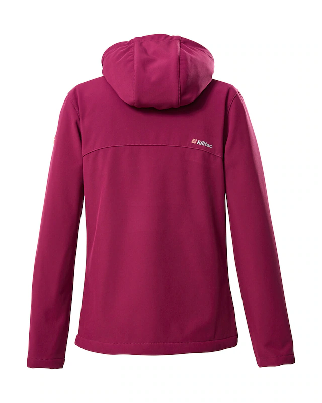 Killtec Softshelljacke »Girls Softshelljacke« Wasserabweisend, verstellbare Kapuze u Ärmel, Fleece-Innenfutter