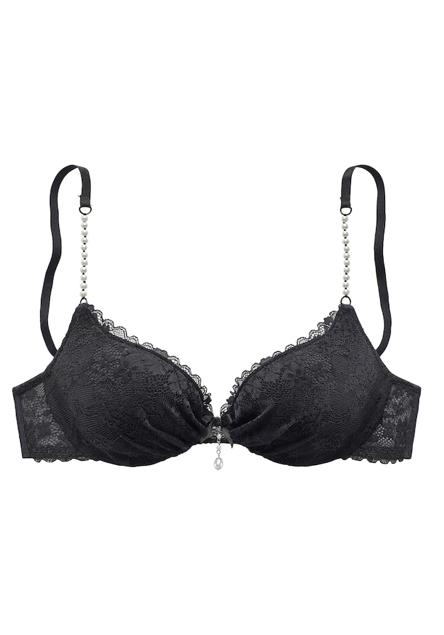 LASCANA Push-up-BH mit einzigartigen Kunstperlen-Details, sexy Dessous