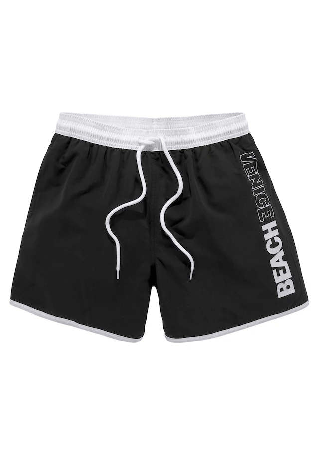 Venice Beach Badeshorts »Bo« mit Logodruck am Bein