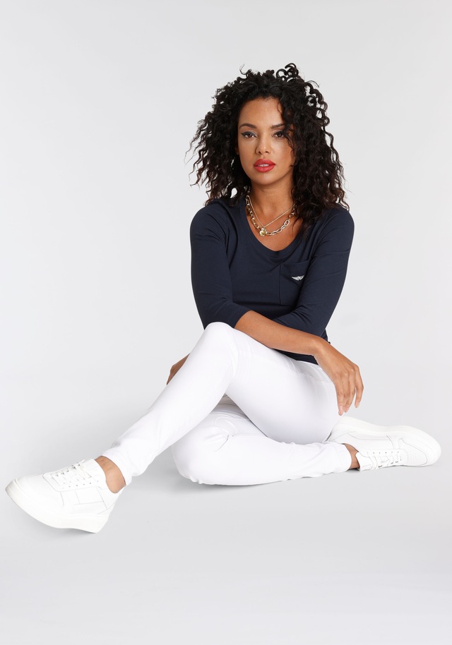 Arizona Skinny-fit-Jeans »Ultra Soft« hohe Leibhöhe, lang, aus Baumwolle, Polyester und Elasthan