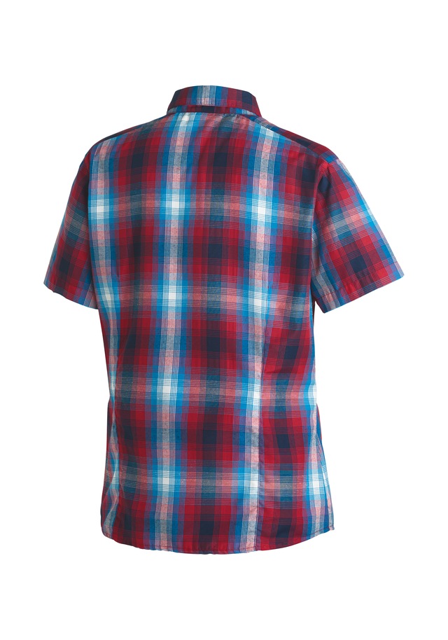 Maier Sports Funktionsbluse »Philina« Damen Bluse, leichte Kurzarmbluse, Blusen-Shirt, Karobluse, Reg Fit