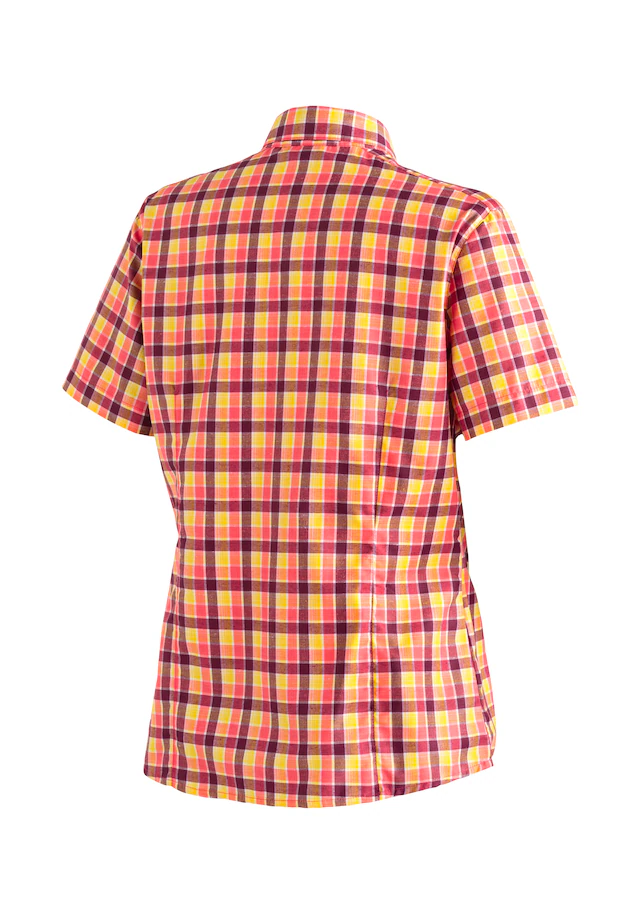 Maier Sports Funktionsbluse »Philina« Damen Bluse, leichte Kurzarmbluse, Blusen-Shirt, Karobluse, Reg Fit