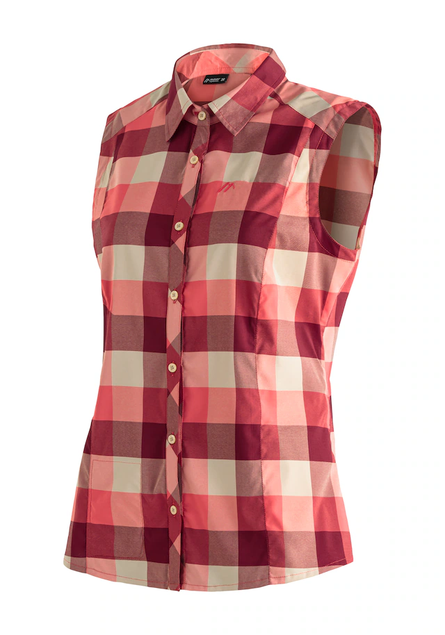 Maier Sports »Sana sleeveless« ärmellose Damen Bluse, sommerliches Blusen-Shirt, Karobluse, Reg. Fit