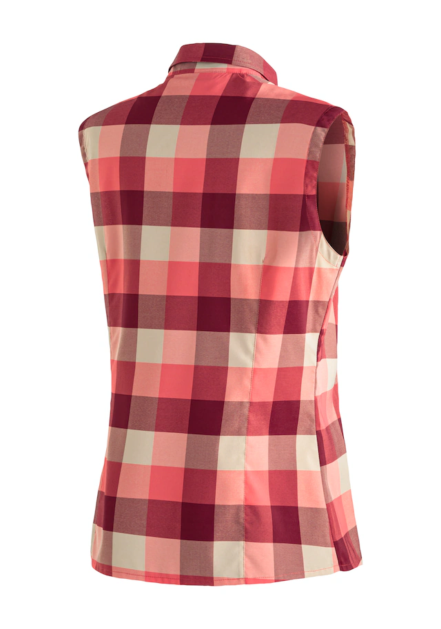 Maier Sports »Sana sleeveless« ärmellose Damen Bluse, sommerliches Blusen-Shirt, Karobluse, Reg. Fit