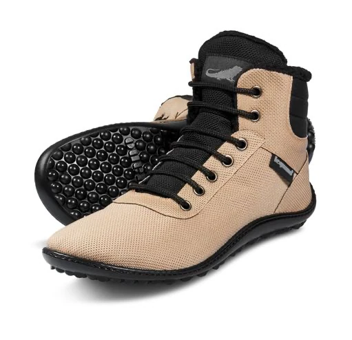 Leguano Barfußschuh »KOSMO« , Bequemschuh, Schnürboots mit einzigartiger Halbkugel-Laufsohle