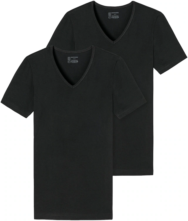 Schiesser V-Shirt »95/5« 2er-Pack, mit tiefem V-Ausschnitt