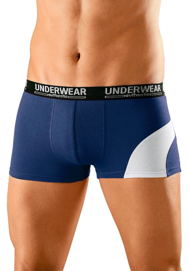 AUTHENTIC LE JOGGER Boxer »Boxershorts für Herren« Packung, 4 Stk. mit kontrastfarbenen Einsatz