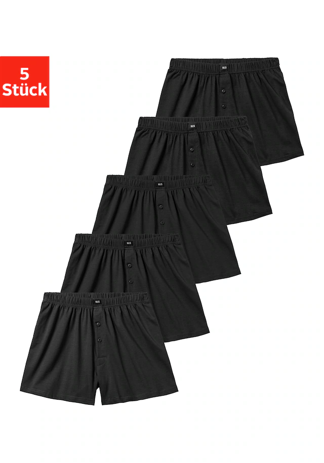 H.I.S Weiter Boxer »Herren Boxer« Packung, 5 Stk. weite Passform, Komfortbund, aus Baumwoll-Stretch