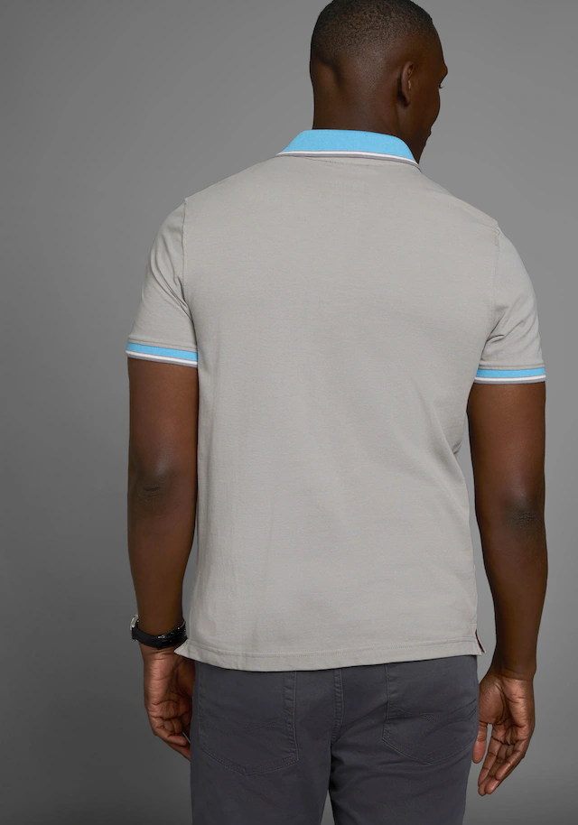 Man's World Poloshirt Kurzarm, lässige Passform, bedruckt, Polokragen