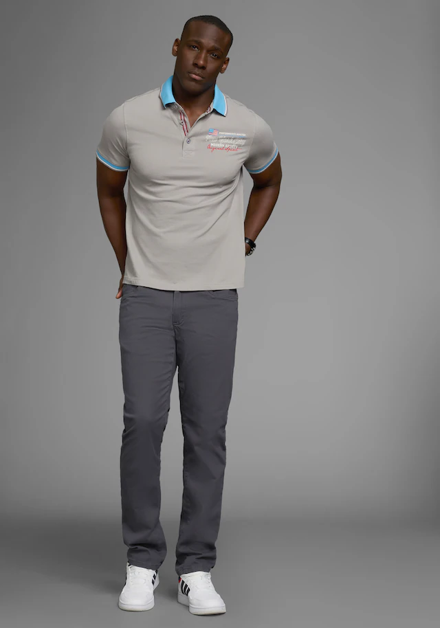 Man's World Poloshirt Kurzarm, lässige Passform, bedruckt, Polokragen