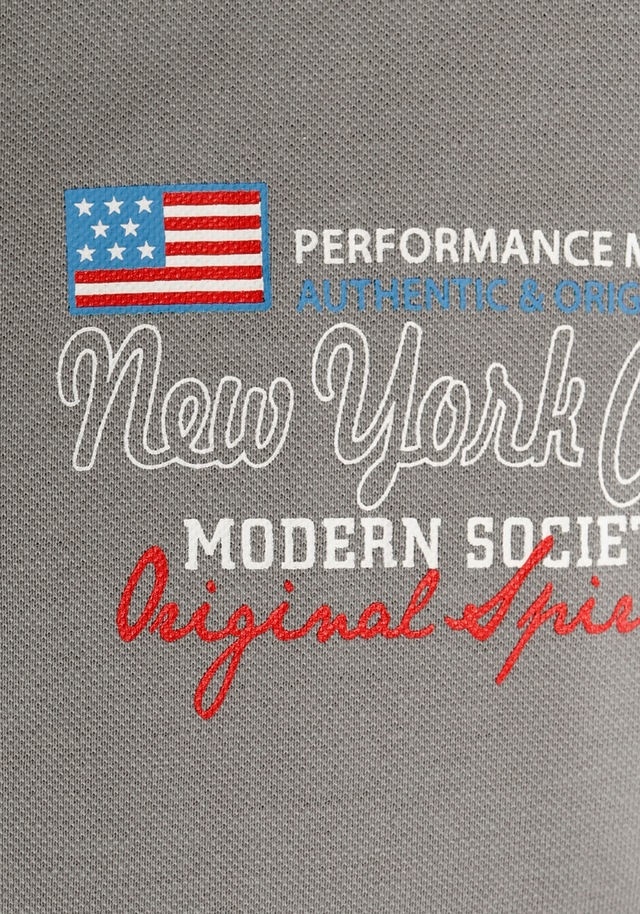 Man's World Poloshirt Kurzarm, lässige Passform, bedruckt, Polokragen