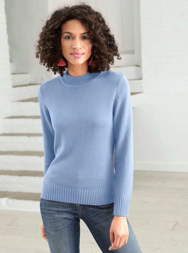 Casual Looks Stehkragenpullover »Pullover«