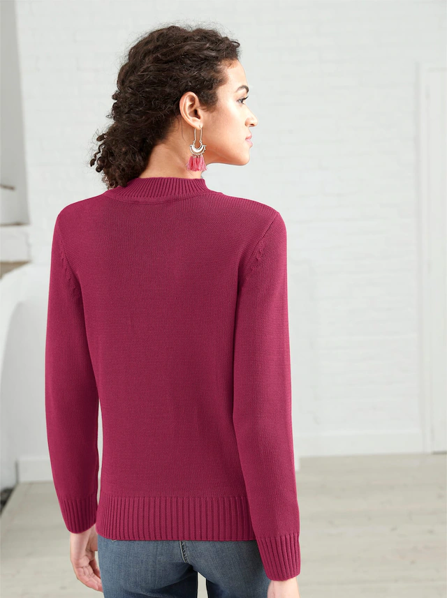 Casual Looks Stehkragenpullover »Pullover«