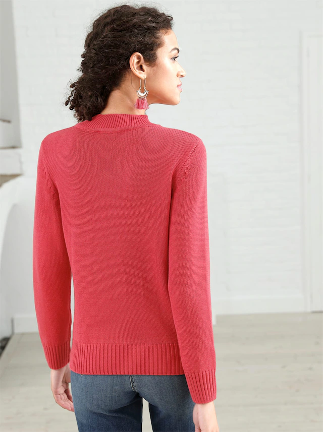 Casual Looks Stehkragenpullover »Pullover«