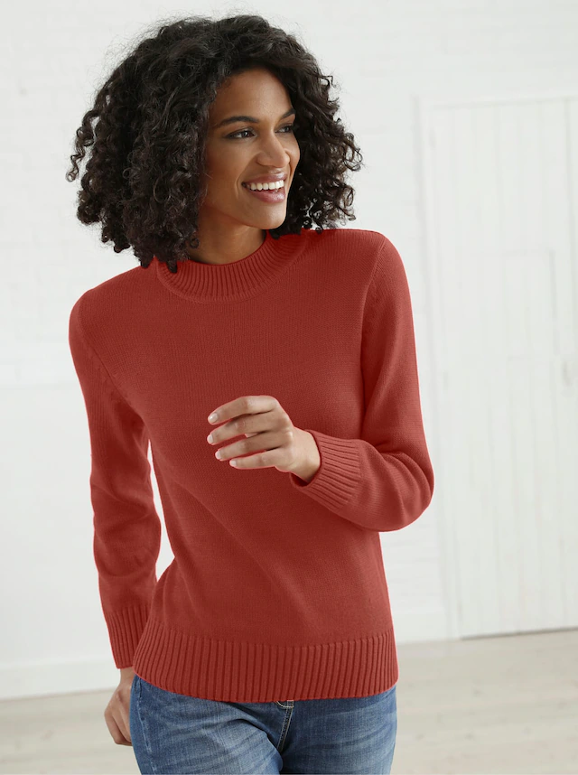 Casual Looks Stehkragenpullover »Pullover«