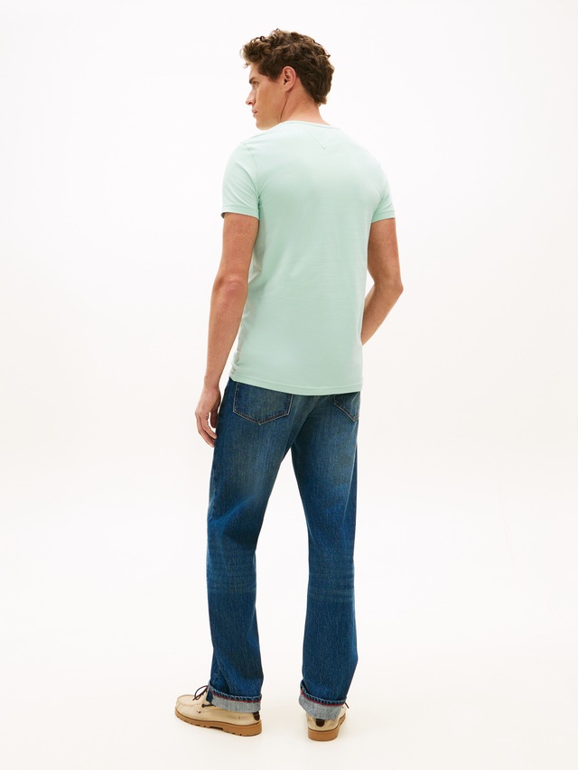 Tommy Hilfiger T-Shirt »STRETCH SLIM FIT« unifarben, casual, slim fit, Baumwollmix, Rundhals