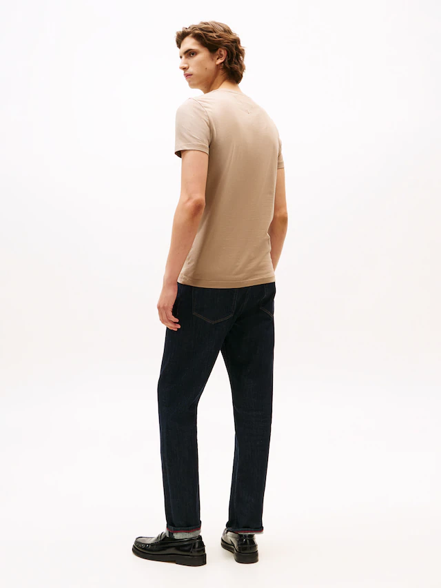 Tommy Hilfiger T-Shirt »STRETCH SLIM FIT« unifarben, casual, slim fit, Baumwollmix, Rundhals