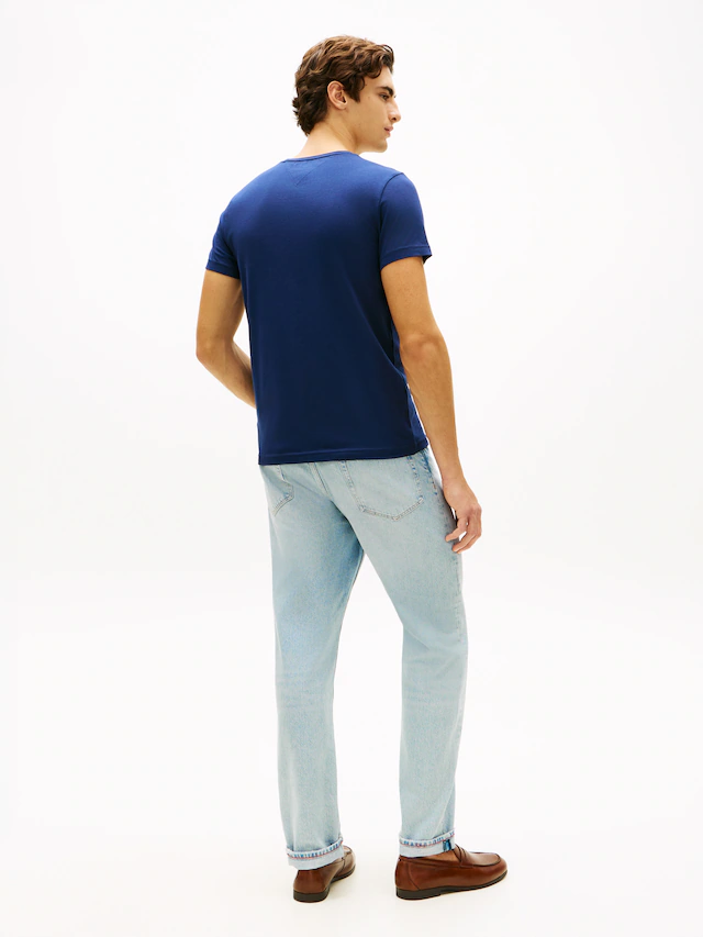 Tommy Hilfiger T-Shirt »STRETCH SLIM FIT« unifarben, casual, slim fit, Baumwollmix, Rundhals