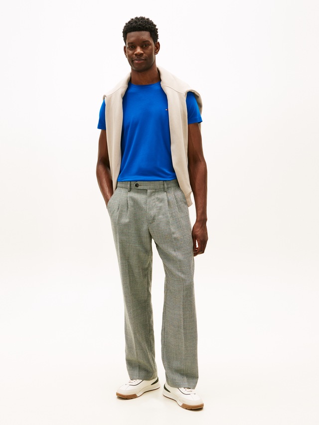 Tommy Hilfiger T-Shirt »STRETCH SLIM FIT« unifarben, casual, slim fit, Baumwollmix, Rundhals