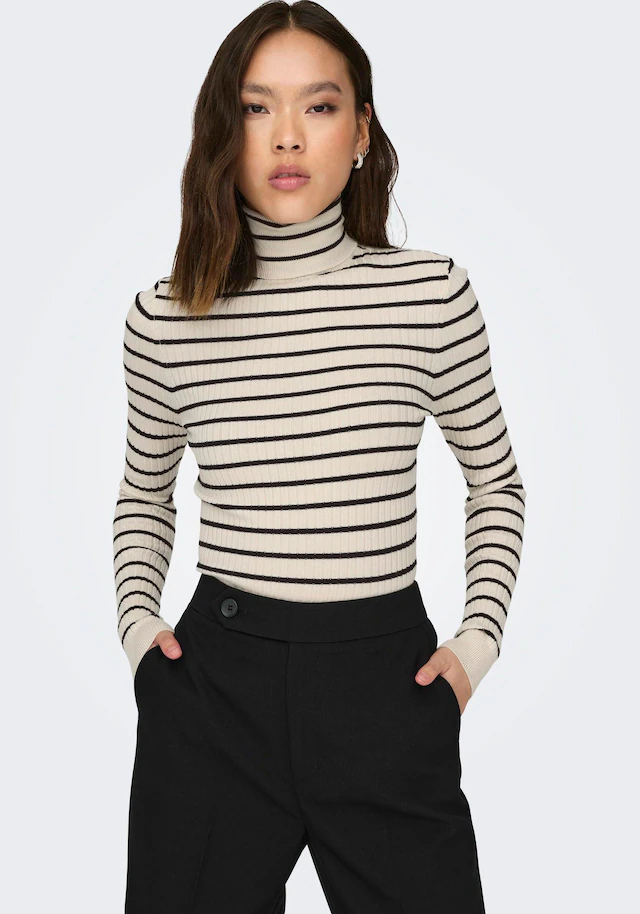 ONLY »ONLKAROL L/S ROLLNECK PULLOVER KNT NOOS« Viskosemischung