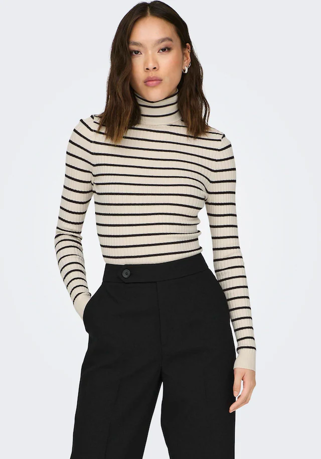 ONLY »ONLKAROL L/S ROLLNECK PULLOVER KNT NOOS« Viskosemischung