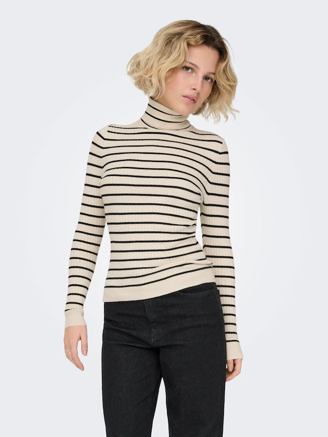 ONLY »ONLKAROL L/S ROLLNECK PULLOVER KNT NOOS« Viskosemischung