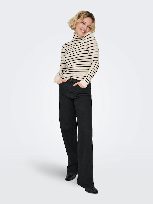 ONLY »ONLKAROL L/S ROLLNECK PULLOVER KNT NOOS« Viskosemischung