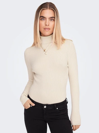 ONLY »ONLKAROL L/S ROLLNECK PULLOVER KNT NOOS« Viskosemischung