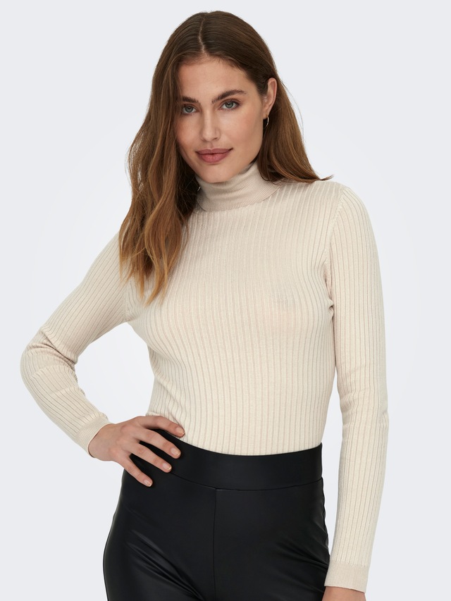 ONLY »ONLKAROL L/S ROLLNECK PULLOVER KNT NOOS« Viskosemischung