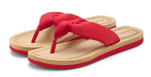 Elbsand Badezehentrenner »Sandale,Badelatsche,Flip Flop,Mule, Pantolette,Badeschuhe,Sommerschuhe« Zehentrenner mit wasserabweisender und ultraleichter Sohle VEGAN
