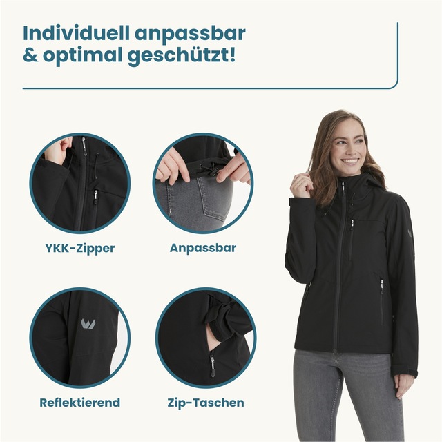 WHISTLER Softshelljacke »Rosea« aus wind- und wasserdichtem Funktionsmaterial