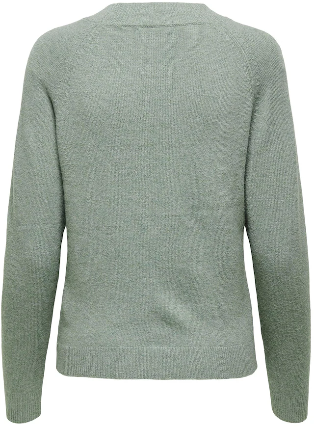 ONLY Rundhalspullover »ONLRICA LIFE L/S PULLOVER KNT NOOS« Materialmix, regular fit