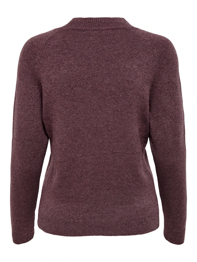 ONLY Rundhalspullover »ONLRICA LIFE L/S PULLOVER KNT NOOS« Materialmix, regular fit