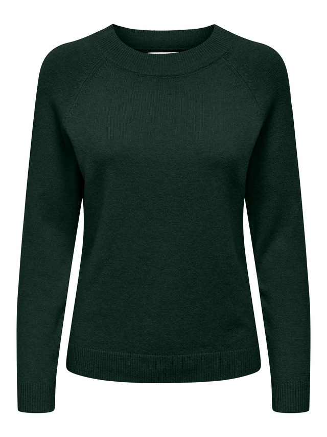ONLY Rundhalspullover »ONLRICA LIFE L/S PULLOVER KNT NOOS« Materialmix, regular fit