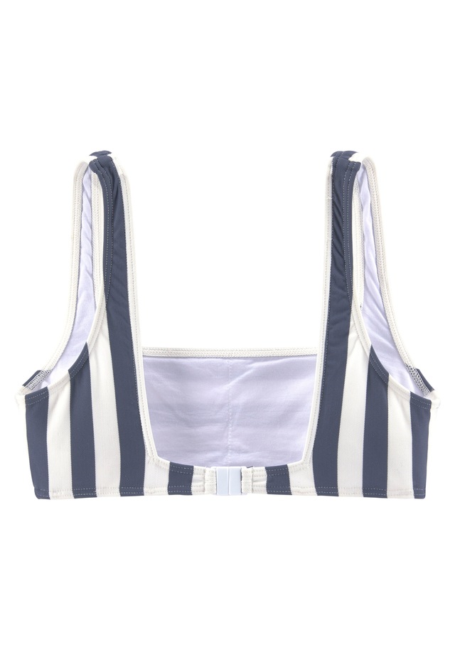 Venice Beach Bustier-Bikini mit gewebten Streifen