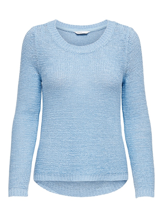 ONLY Strickpullover »ONLGEENA XO L/S PULLOVER KNT NOOS« Materialmix, regular fit
