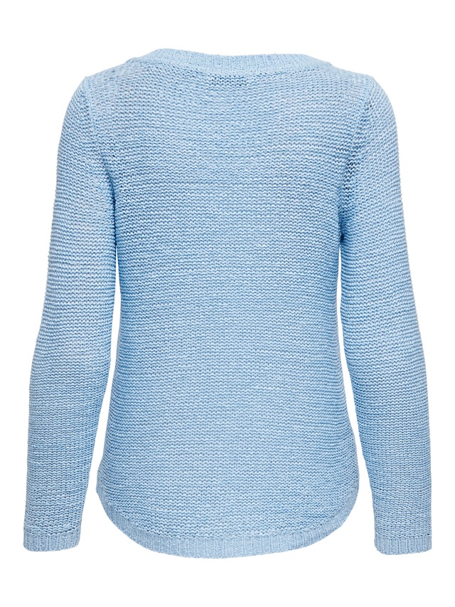ONLY Strickpullover »ONLGEENA XO L/S PULLOVER KNT NOOS« Materialmix, regular fit