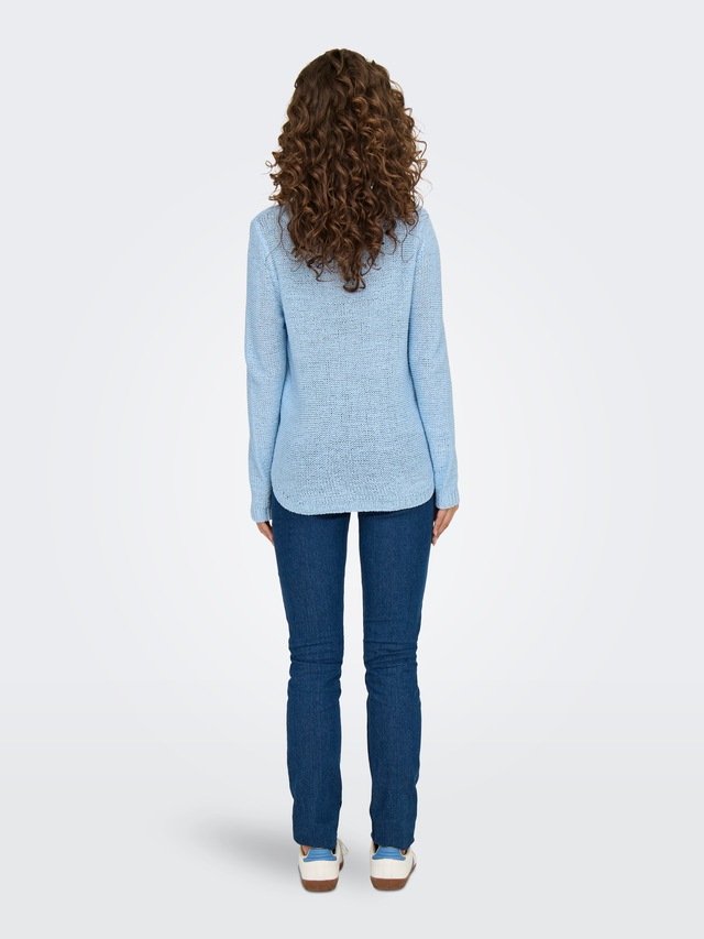 ONLY Strickpullover »ONLGEENA XO L/S PULLOVER KNT NOOS« Materialmix, regular fit