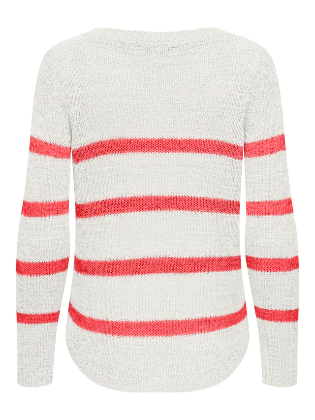 ONLY Strickpullover »ONLGEENA XO L/S PULLOVER KNT NOOS« Materialmix, regular fit