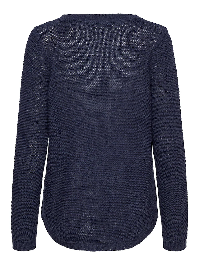 ONLY Strickpullover »ONLGEENA XO L/S PULLOVER KNT NOOS« Materialmix, regular fit